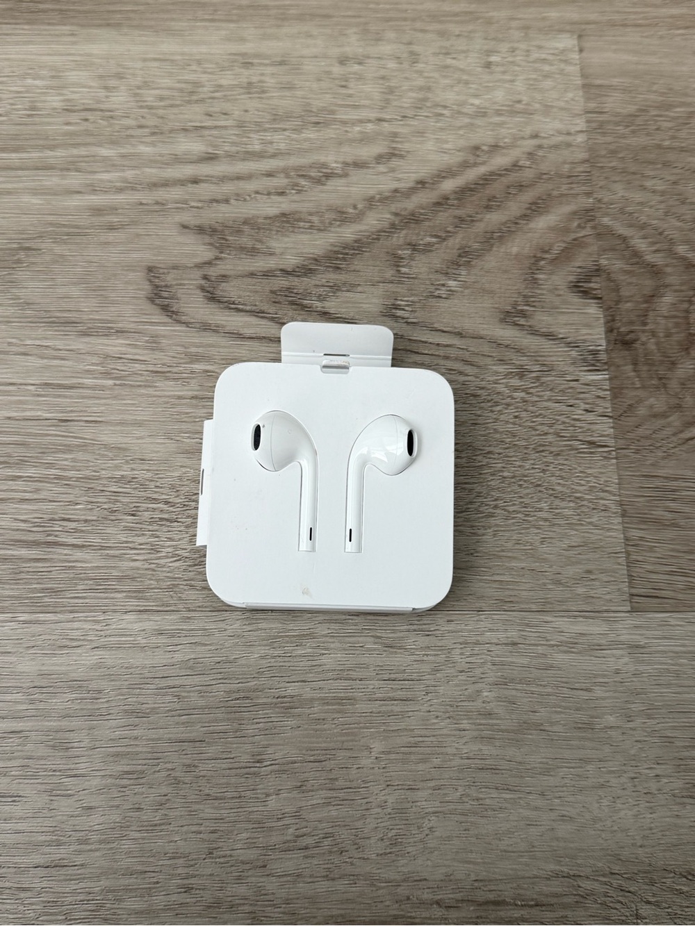 White Apple Wired Earbuds - lighting cable